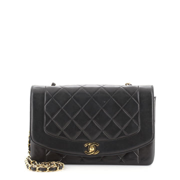 Chanel Vintage Diana Flap Bag Quilted Lambskin Medium