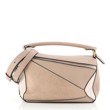 Loewe Puzzle Bag Leather and Suede Small