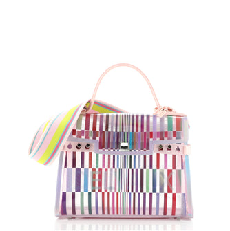 Delvaux The Eye Catcher Tempete Top Handle Bag Multicolor PVC GM