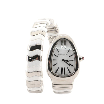 Serpenti Tubogas Single Spiral Quartz Watch Stainless Steel and Ceramic 25