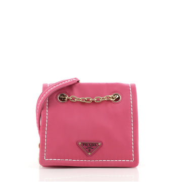 Prada Chain Flap Bag Tessuto Mini