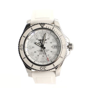 Breitling SuperOcean II Chronometer Automatic Watch Stainless Steel and Rubber 42