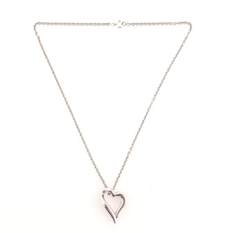 Boucheron Heart Pendant Necklace 18K White Gold