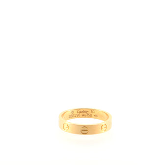Cartier Love Wedding Band Ring 18K Rose Gold