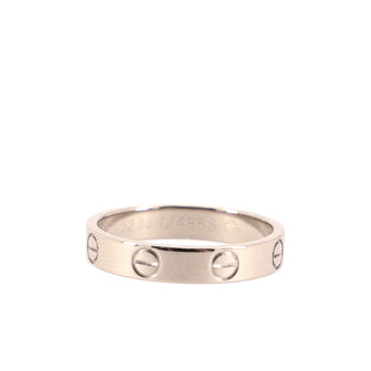 Cartier Love Wedding Band Ring 18K White Gold