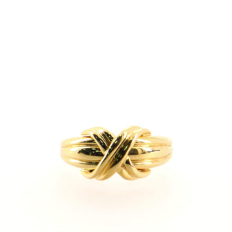 Tiffany & Co. Signature X Ring 18K Yellow Gold