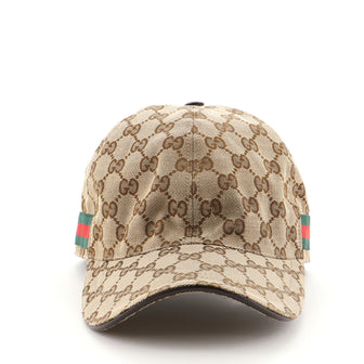 Gucci Web Baseball Cap GG Canvas
