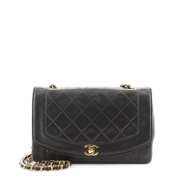 Chanel Vintage Diana Flap Bag Quilted Lambskin Medium