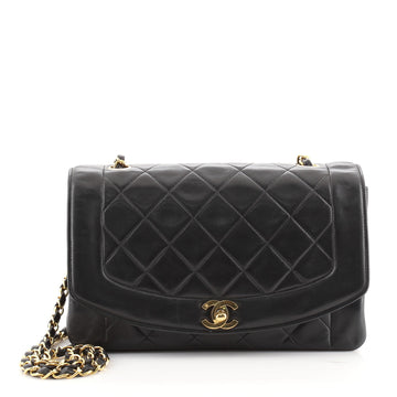 Chanel Vintage Diana Flap Bag Quilted Lambskin Medium