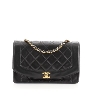 Chanel Vintage Diana Flap Bag Quilted Lambskin Medium
