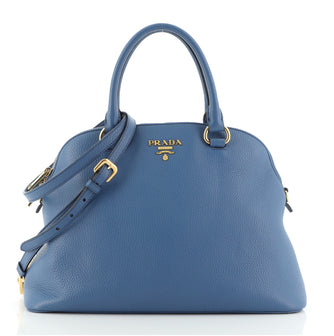 Prada Zip Around Convertible Dome Satchel Vitello Daino Medium