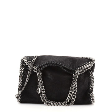 Stella McCartney Falabella Fold Over Crossbody Bag Shaggy Deer Mini