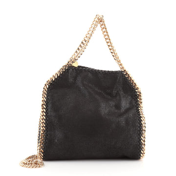 Stella McCartney Falabella Fold Over Crossbody Bag Shaggy Deer Mini