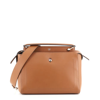 Fendi DotCom Convertible Satchel Leather Medium