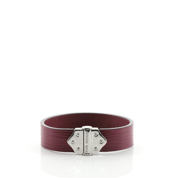 Authentic Louis Vuitton Epi exotic leather Spirit bracelet