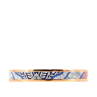 Hermes Bangle Bracelet Printed Enamel Narrow