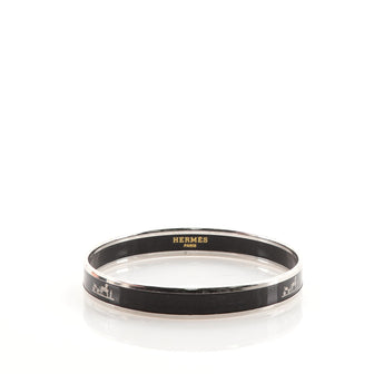 Hermes Caleche Bangle Bracelet Enamel Narrow