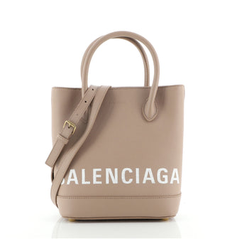 Balenciaga Logo Ville Tote Leather XXS