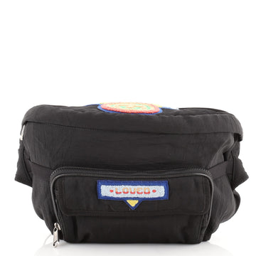Gucci 80s Patch Convertible Belt Bag Nylon with Terry Cloth