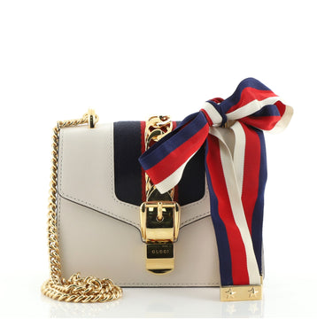 Gucci Sylvie Top Handle Bag Leather Mini