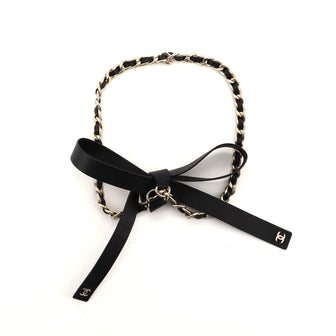 Chanel Bow Chain-Link Belt Lambskin and Metal