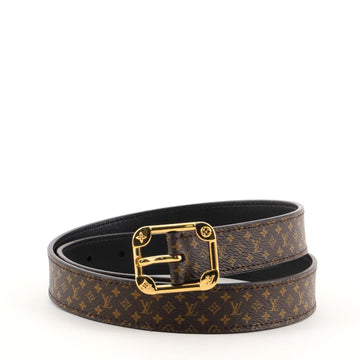 Louis Vuitton Malletier Belt Monogram Canvas Thin