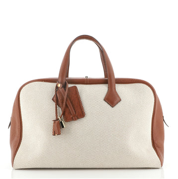 Hermes Victoria II Bag Toile 43