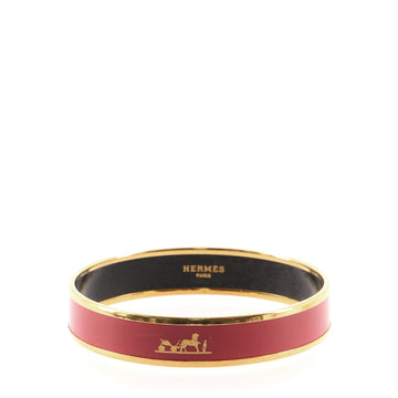 Hermes Caleche Bangle Bracelet Enamel Narrow