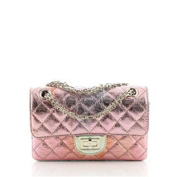 Chanel Rainbow Reissue 2.55 Flap Bag Quilted Multicolor Metallic Goatskin Mini