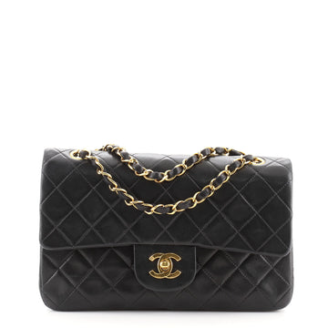 Chanel Vintage Classic Double Flap Bag Quilted Lambskin Small