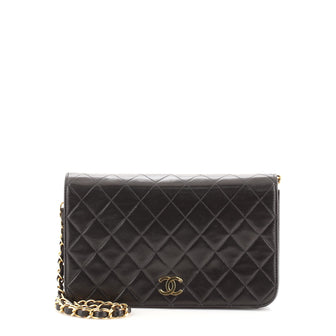 Chanel Vintage Full Flap Bag Quilted Lambskin Medium