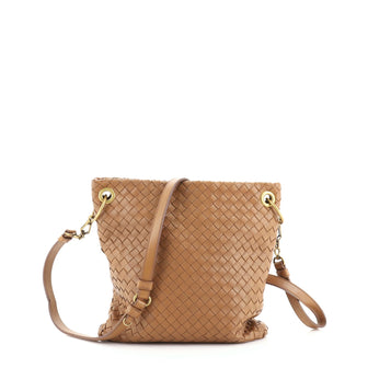 Bottega Veneta Flat Messenger Bag Intrecciato Nappa Medium