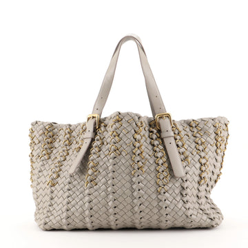 Bottega Veneta Lido Tote Intrecciato Nappa with Metal Rings Small