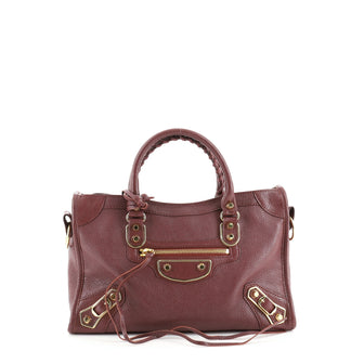 Balenciaga City Classic Metallic Edge Bag Leather Small