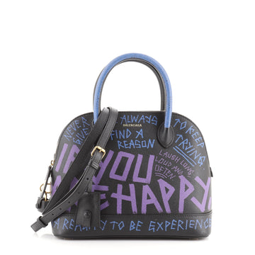 Balenciaga Graffiti Ville Bag Leather Small