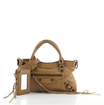 Balenciaga First Classic Studs Bag Leather