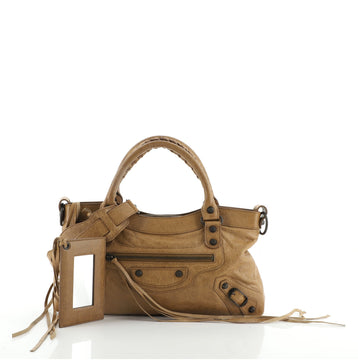 Balenciaga First Classic Studs Bag Leather