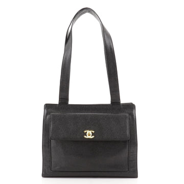 Chanel Vintage Front Pocket Tote Caviar Medium