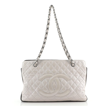 Chanel Mademoiselle Lock CC Chain Tote Quilted Ombre Calfskin Medium