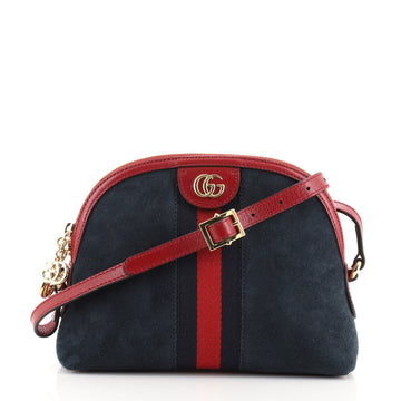 Gucci Ophidia Dome Shoulder Bag Suede Small