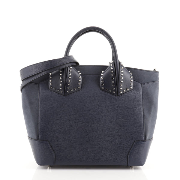 Christian Louboutin Navy Leather Large Eloise Spike Tote