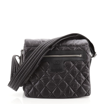 Chanel Coco Cocoon Messenger Bag Quilted Nylon Medium
