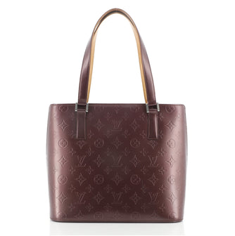 Louis Vuitton Mat Stockton Handbag Monogram Vernis