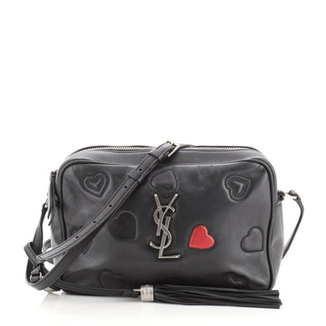 Saint Laurent Lou Camera Bag Heart Stitched Leather Small