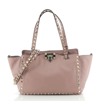 Valentino Rockstud Tote Soft Leather Small