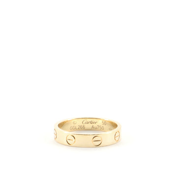 Cartier Love Wedding Band Ring 18K Yellow Gold