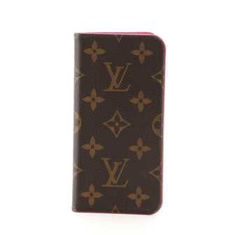 Louis Vuitton iPhone Folio Monogram Canvas iPhone X