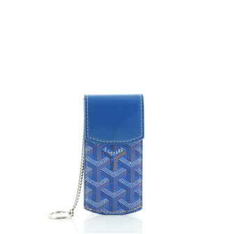 Goyard Portier Key Pouch Coated Canvas and Leather Detail GM