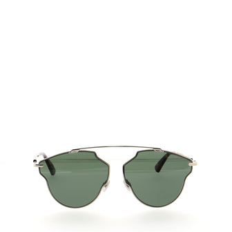 Christian Dior So Real Pop Aviator Sunglasses Tortoise Acetate and Metal