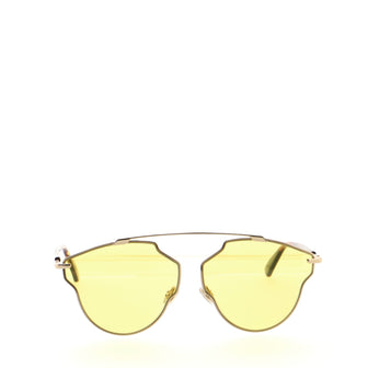 Christian Dior So Real Pop Aviator Sunglasses Tortoise Acetate and Metal
